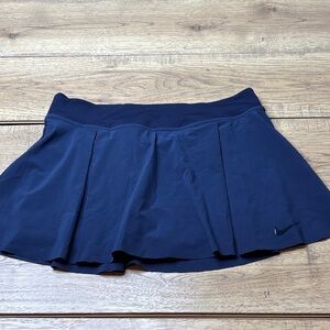 Nike Women's Club Dri-Fit Pleated Golf Skort in Navy Blue Size Large